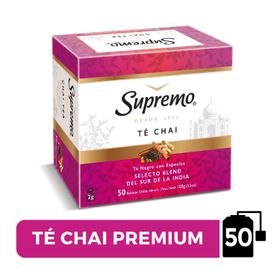 Té Negro Supremo Indian Chai Premium 50 Bolsitas
