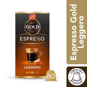 Café Cápsulas Gold Espresso Leggero 10 un.