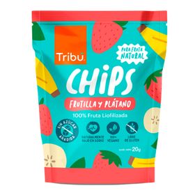 Chips Tribu Mix Frutilla Plátano Liofilizado 20 g