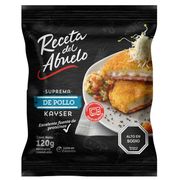 Suprema de Pollo Receta del Abuelo Jamón y Queso 120 g