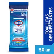 Toallitas Desinfectantes Clorox Expert FlowPack 50 un.