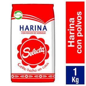 Harina Selecta Con Polvos de Hornear 1 kg