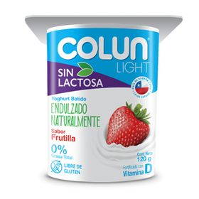Yogurt Colun Sin Lactosa Frutilla 120 g