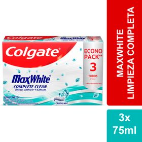Pasta Dental Colgate Max White 75 ml 3 un.