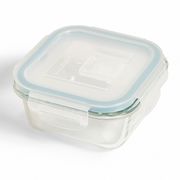 Contenedor Cuadrado Vidrio 300 ml