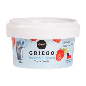 Yogurt Griego Artisan Sin Lactosa Frutilla 150 g