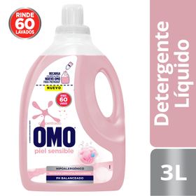 Detergente Líquido Omo Piel Sensible 3 L