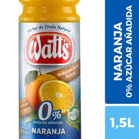 Néctar Watt's Naranja Sin Azúcar Añadida 1.5 L
