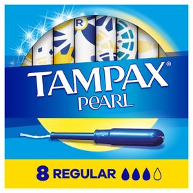 Tampones Absorbentes Tampax Pearl Regular 8 un.