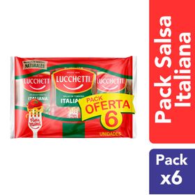 Salsa de Tomates Lucchetti Italiana Pack 6 un.