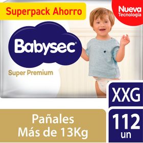 Pañales Babysec Super Premium Talla XXG 112 un.