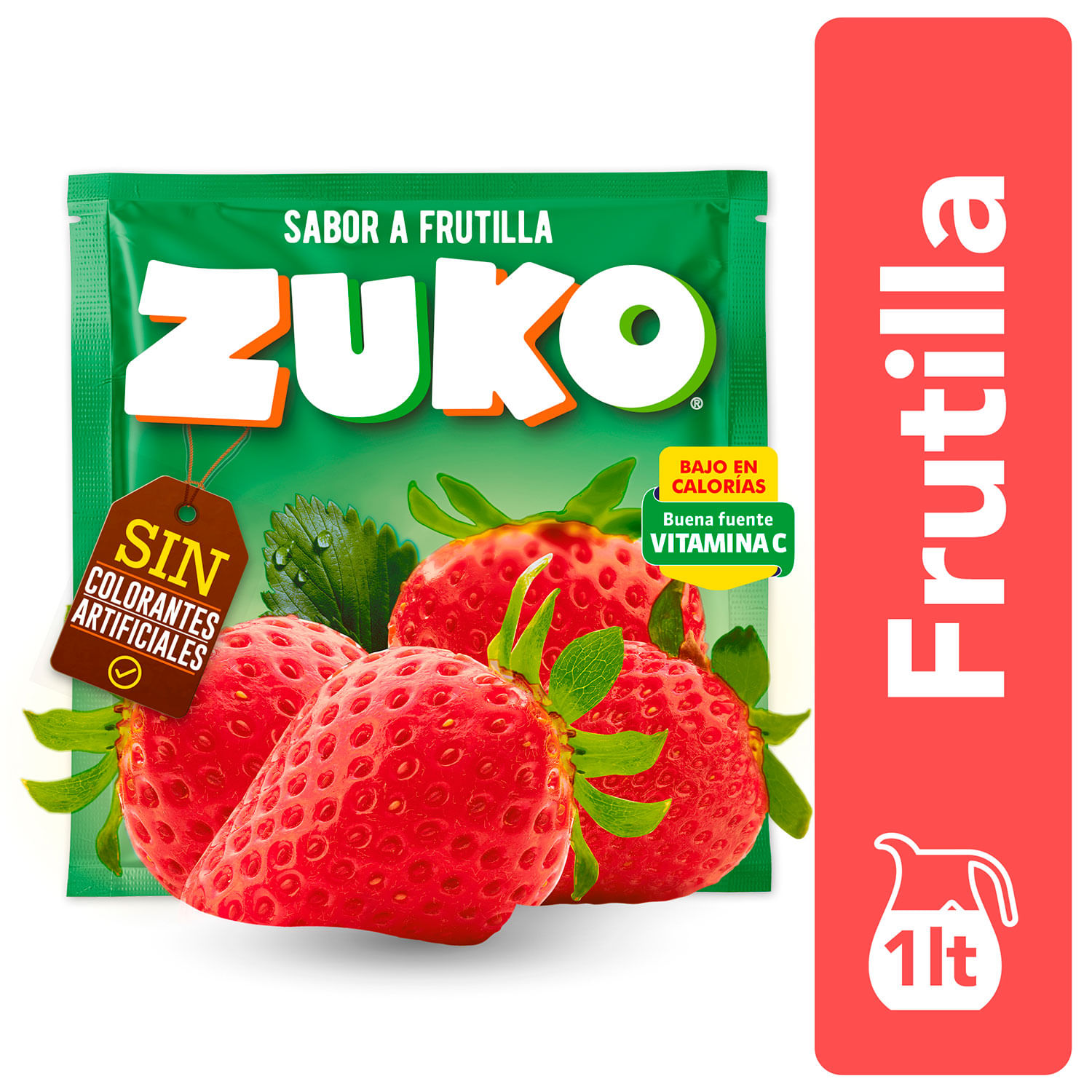 Jumbo Jugo Polvo Zuko Frutilla 15 G