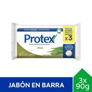 Jabón Barra Protex Aloe 90 g 3 un.