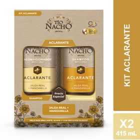 Pack Tío Nacho Aclarante: Shampoo 415 ml + Acondicionador 415 ml