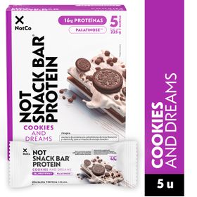 Barra Proteína NotSnack Cookies And Cream 45 g 5 un.