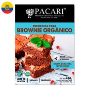 Premezcla Brownie Pacari Orgánico 480 g