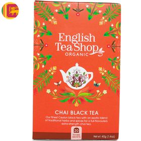 Té Negro Chai English Tea Shop Caja 20 Bolsas