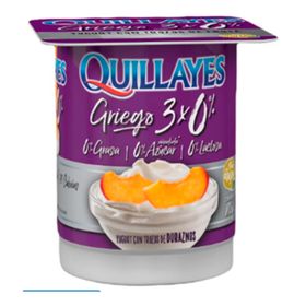 Yogurt Griego Quillayes Triple 0% Duraznos 110 g