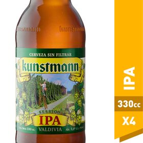Pack 4 un. Cerveza Kunstmann Ipa 5.0° 330 cc