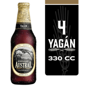 Pack 4 un. Cerveza Austral Yagan Dark Ale 5.0° 330 cc