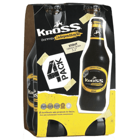 Pack 4 un. Cerveza Kross Stout 5.2° 330 cc