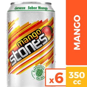 Pack 6 un. Cerveza Stones Mango Fruit Beer 2.5° 350 cc