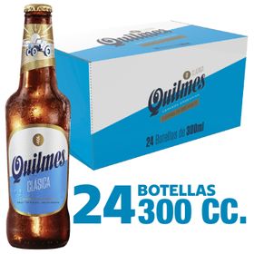 Pack 24 un. Cerveza Quilmes Lager 4.9° 300 cc