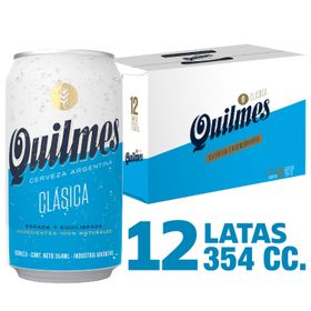 Pack 12 un. Cerveza Quilmes Lager 4.9° 354 cc