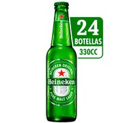 Pack 24 un. Cerveza Heineken Lager 5.0° 330 cc