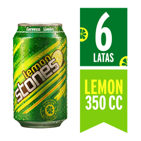 Pack 6 un. Cerveza Stones Limon Fruit Beer 2.5° 350 cc