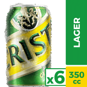 Pack 6 un. Cerveza Cristal Lager 4.6° 350 cc