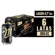 Pack 6 un. Cerveza Miller Lager 4.7° 355 cc