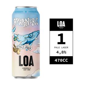 Cerveza Loa Atrapanubes Pale Lager 4.8° 470 cc