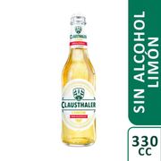 Cerveza Clausthaler Radler Limón Sin Alcohol 330 cc