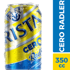 Cerveza Cristal Radler Sin alcohol 350 cc