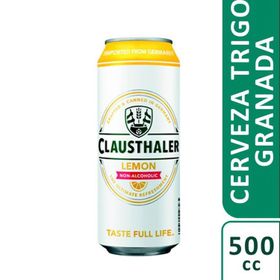 Cerveza Clausthaler Radler Limón Sin alcohol 500 cc