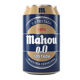 Cerveza Mahou Tostada Lager Sin alcohol 330 cc