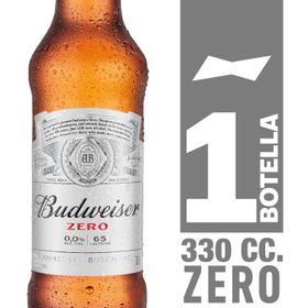 Cerveza Budweiser Lager Sin alcohol 330 cc