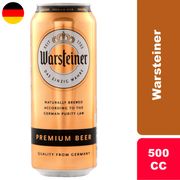 Cerveza Warsteiner Pale Lager 4.8° 500 cc