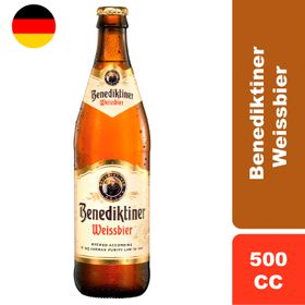 Cerveza Benediktiner Weissbier 5.4° 500 cc