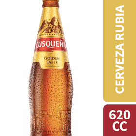Cerveza Cusqueña Golden Lager Botella 620 cc