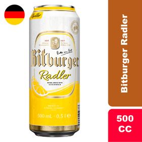Cerveza Bitburger Radler 2.5° 500 cc