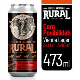 Cerveza Rural Cero Posibilidah Viena Lager 5.2° 473 cc