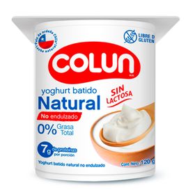 Yogurt Colun Natural No Endulzado 120 g