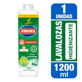 Lavaloza Virutex Higienizante Recarga 1200 ml