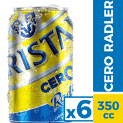 Pack 6 un. Cerveza Cristal Radler Sin Alcohol 350 cc