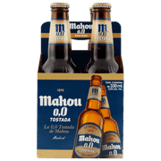 Pack 4 un. Cerveza Mahou Tostada Lager Sin Alcohol 330 cc