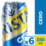 Pack 6 un. Cerveza Cristal Lager Sin Alcohol 350 cc