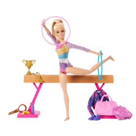 Barbie Profesiones Gimnasta Cabello Rubio