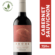 Vino Orgánico Adobe Reserva Cabernet Sauvignon 750 cc